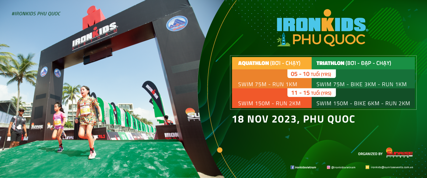 Sự Kiện Giải Triathlon (Ba Môn Phối Hợp) Ironkids Phú Quốc 2