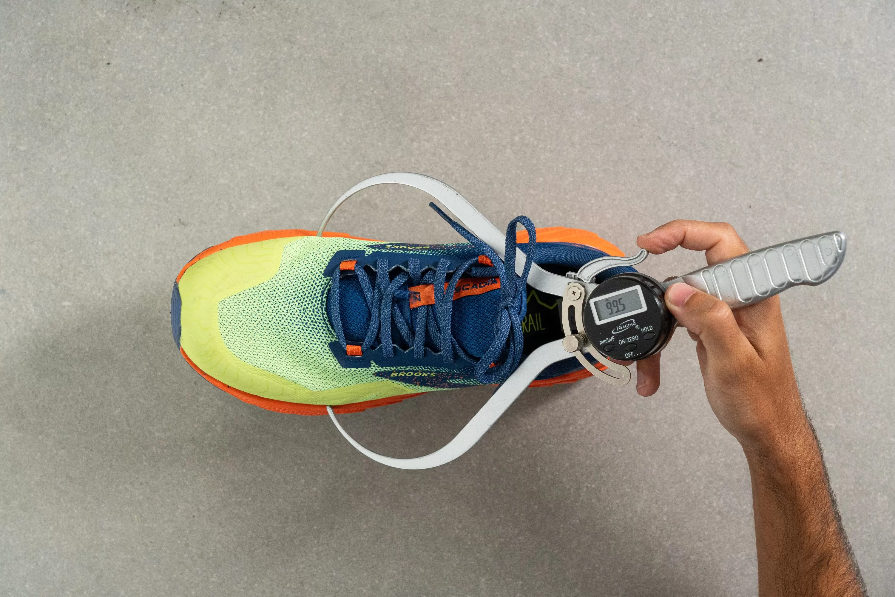 Brooks Cascadia 17 Toebox width at the widest part