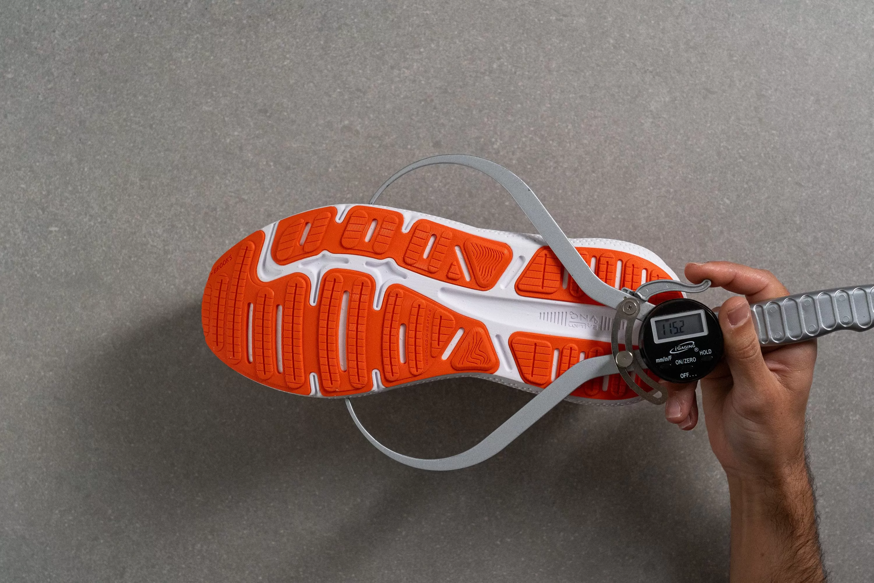 Brooks Ghost Max Midsole width in the forefoot