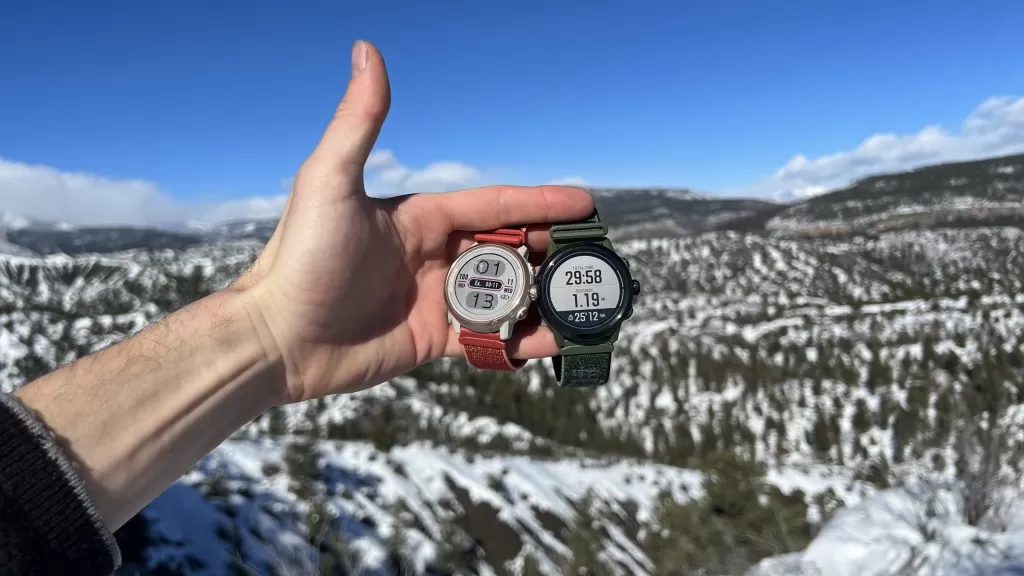 coros apex pro 2 - seen here is the size difference between the coros apex 2 (42mm) and...