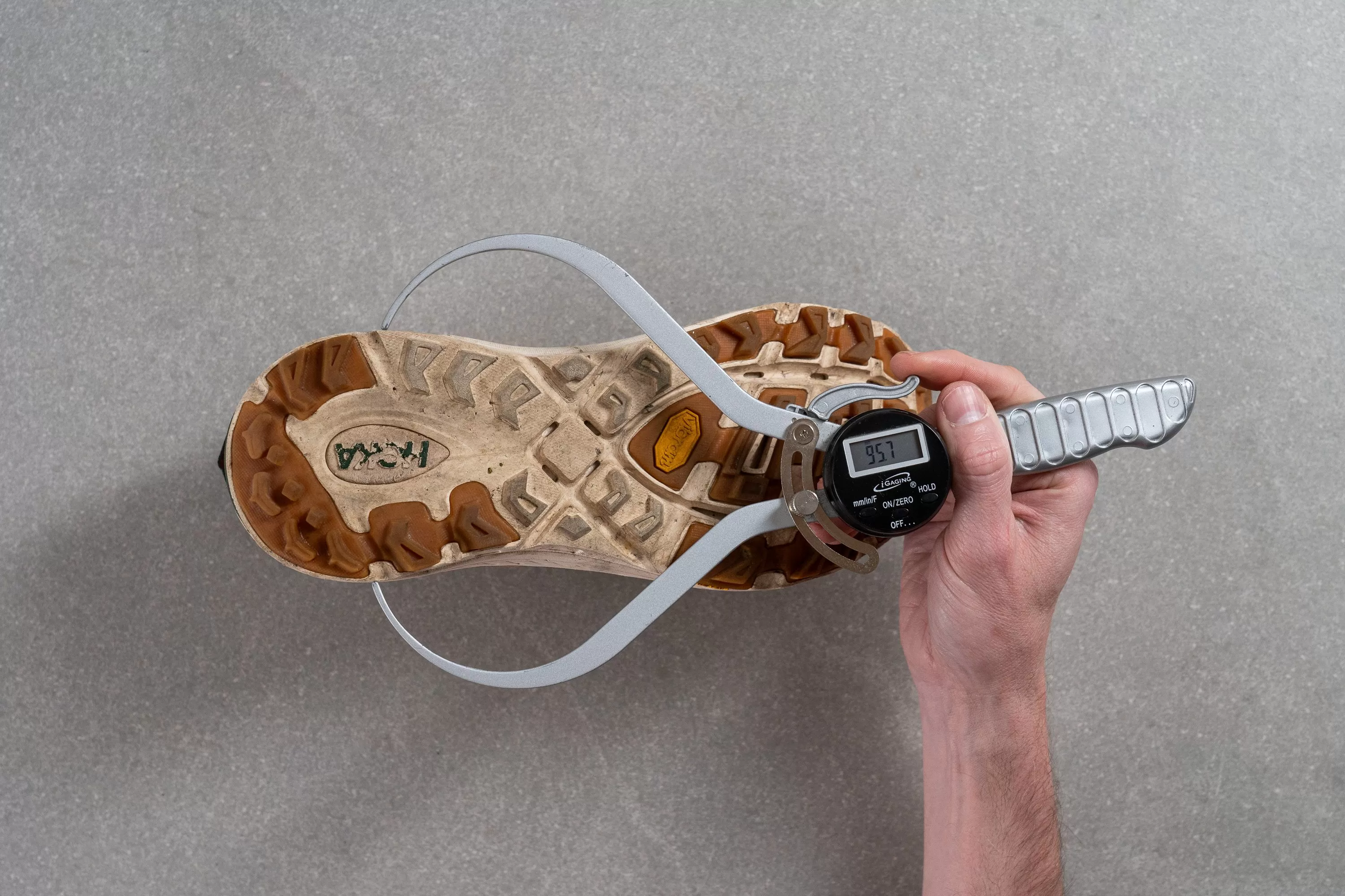 Hoka Mafate Three2 Midsole width in the heel