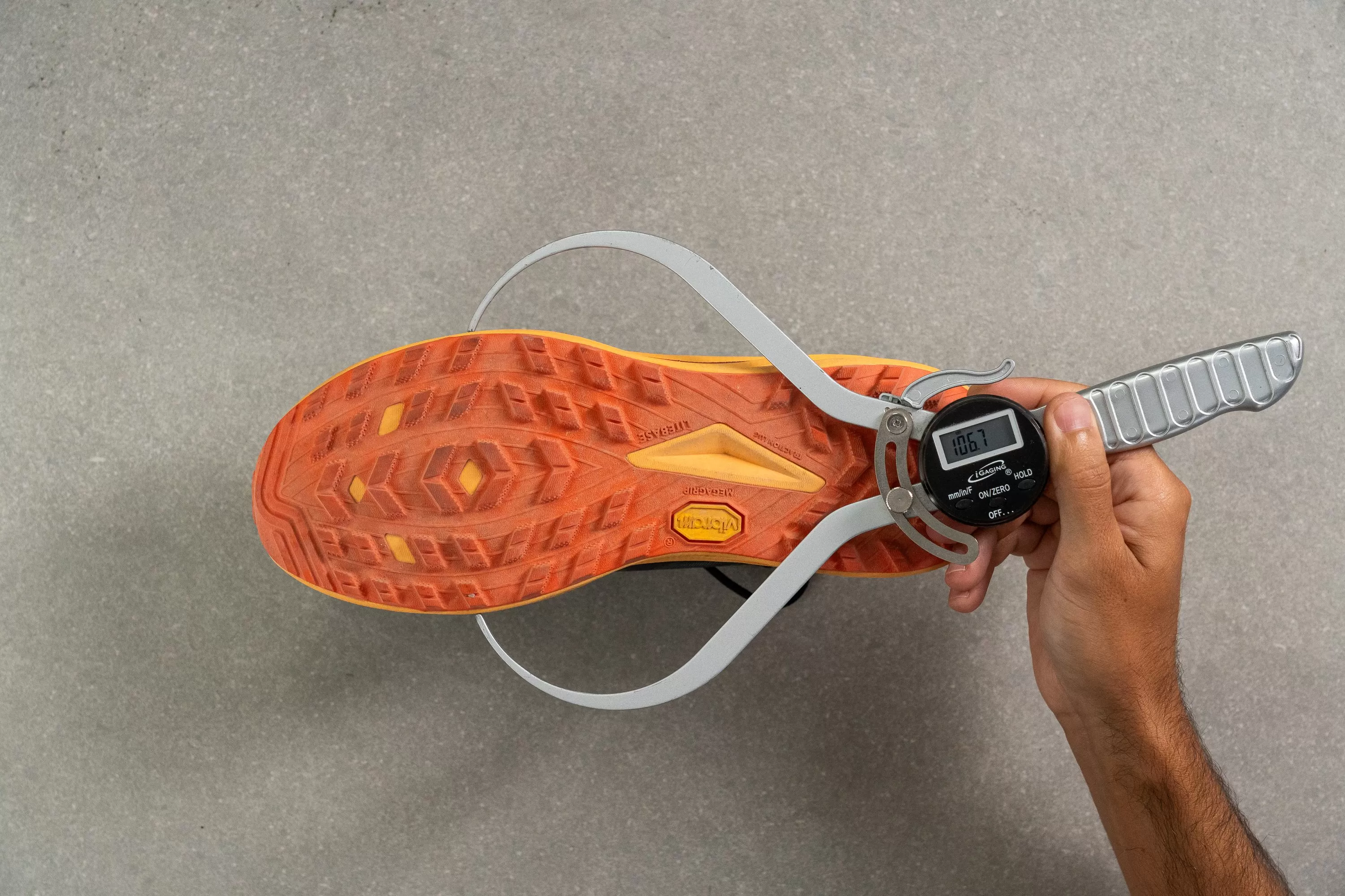 Hoka Zinal 2 Midsole width in the forefoot