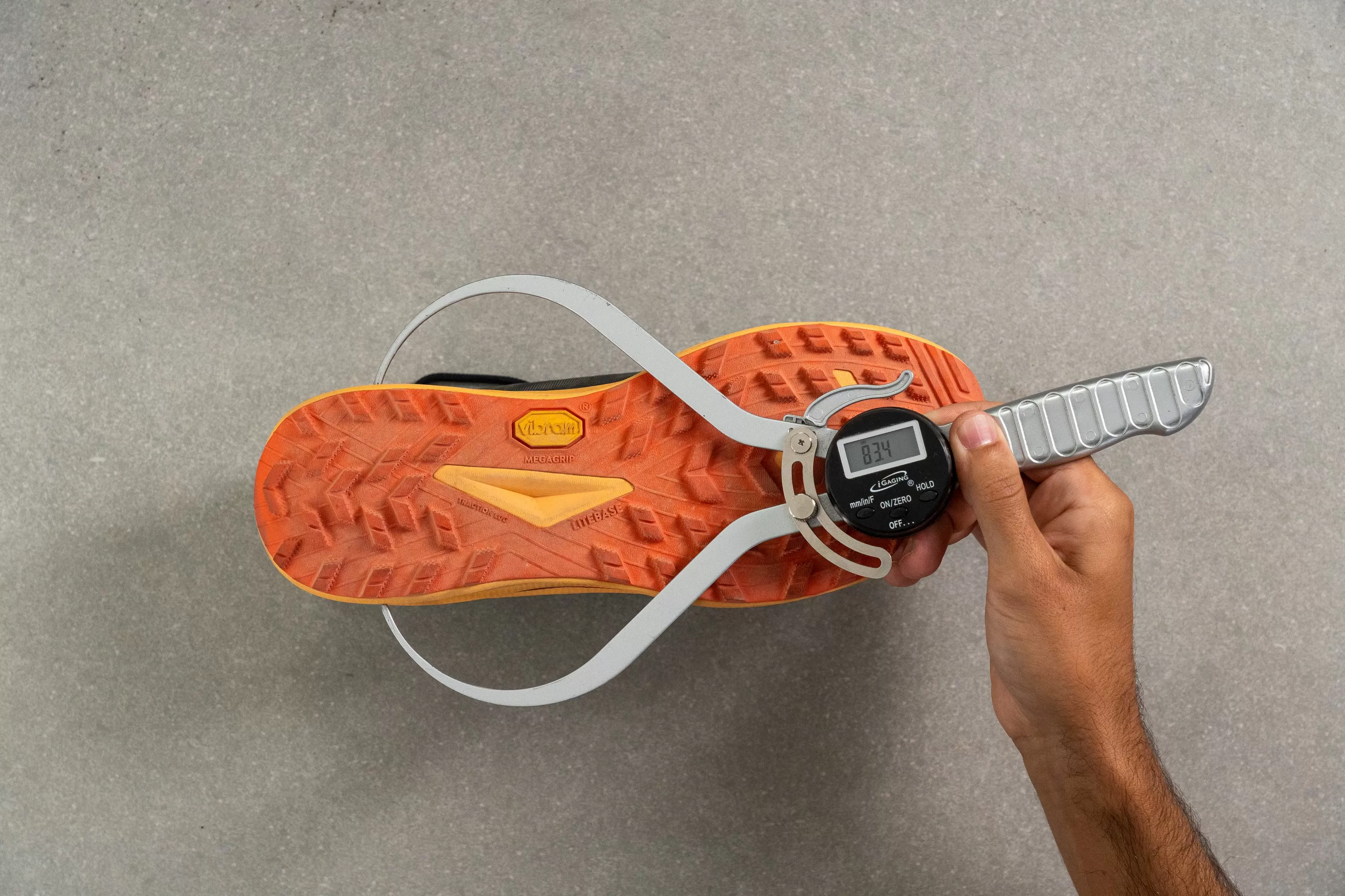 Hoka Zinal 2 Midsole width in the heel