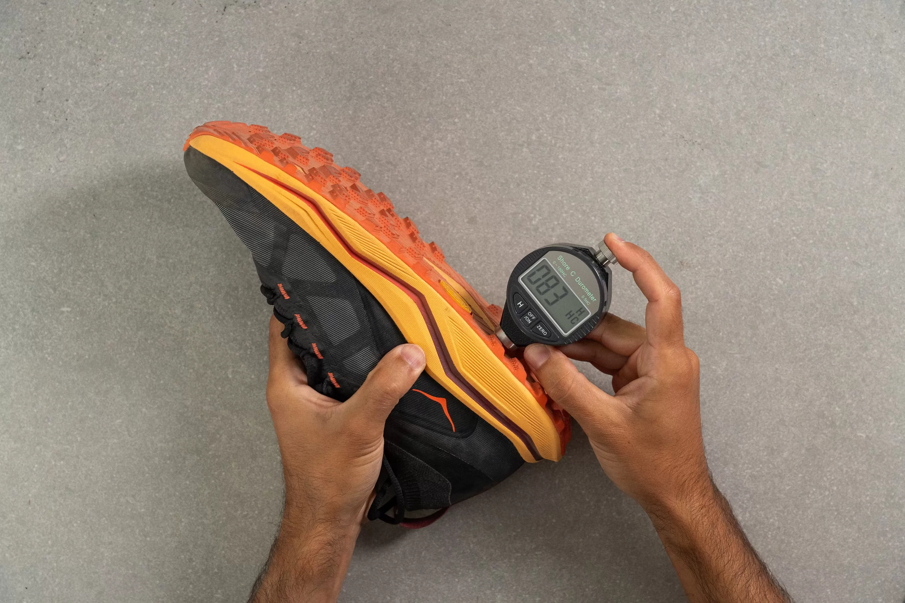 Hoka Zinal 2 Outsole hardness