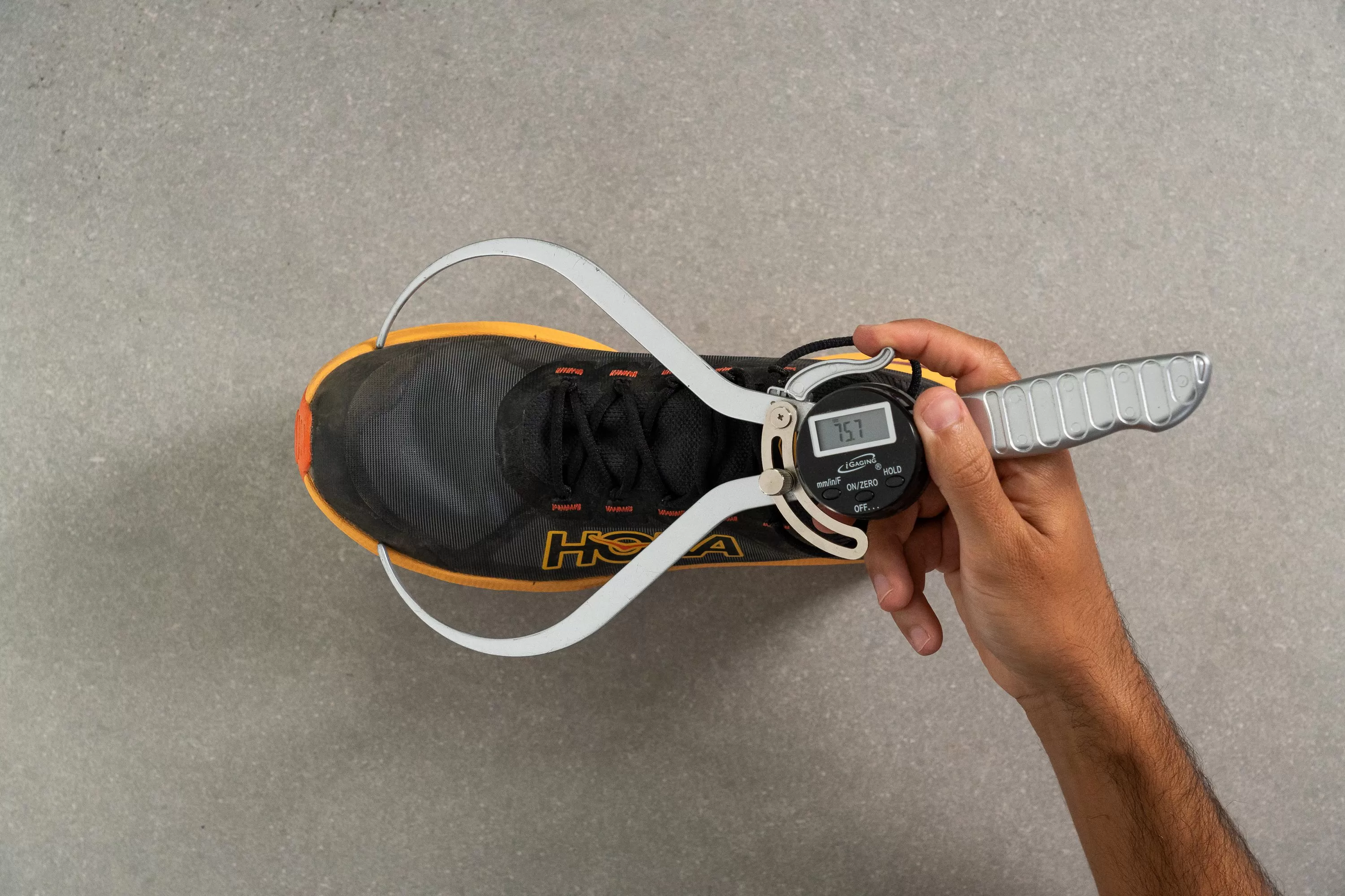 Hoka Zinal 2 Toebox width at the big toe