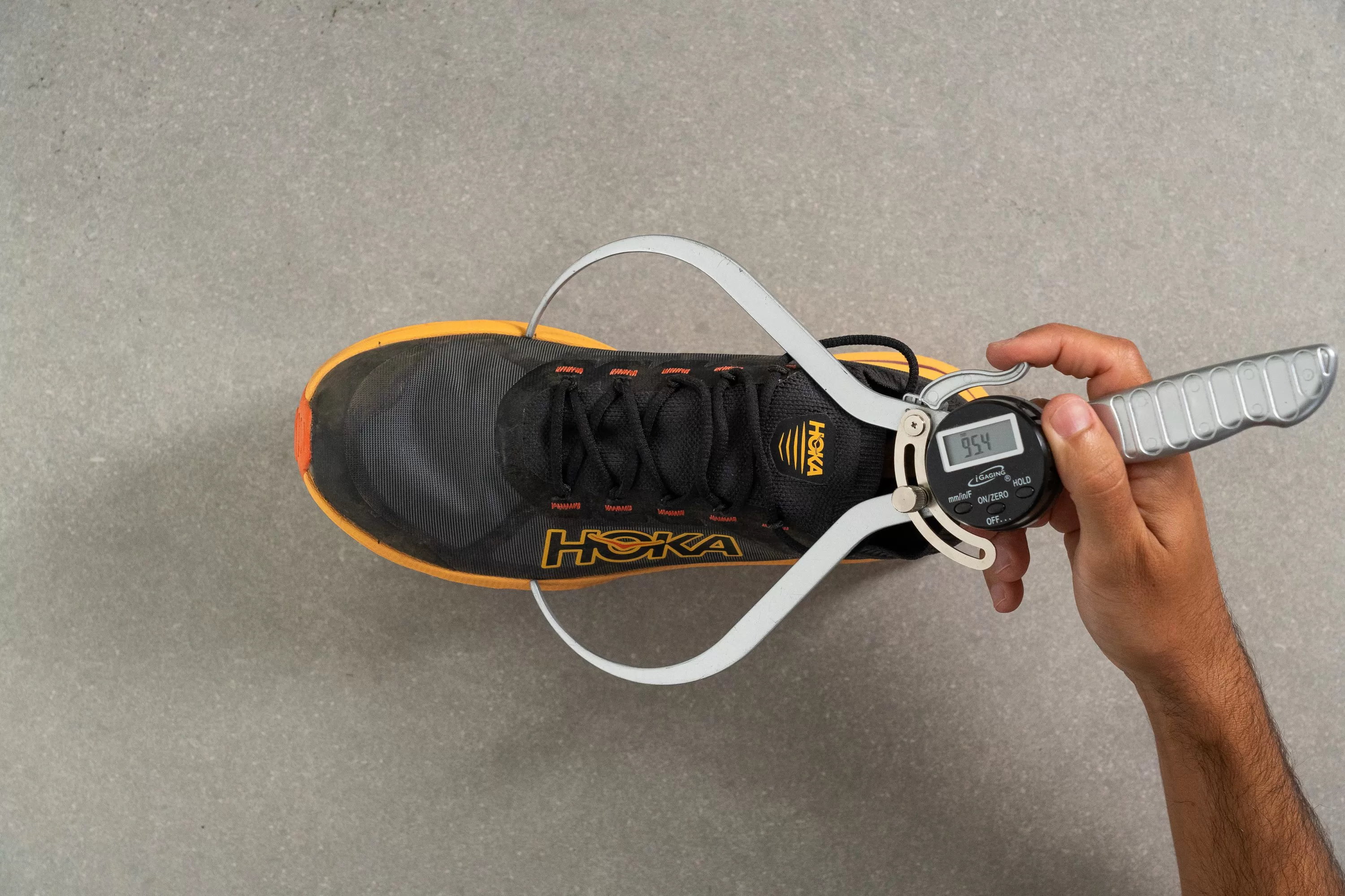 Hoka Zinal 2 Toebox width at the widest part