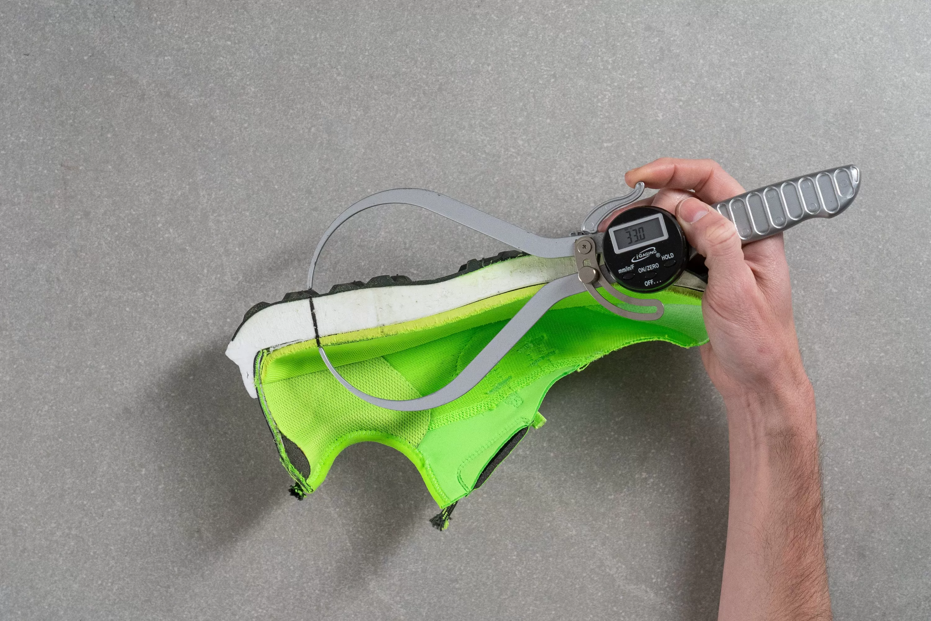 Saucony Endorphin Rift Heel stack