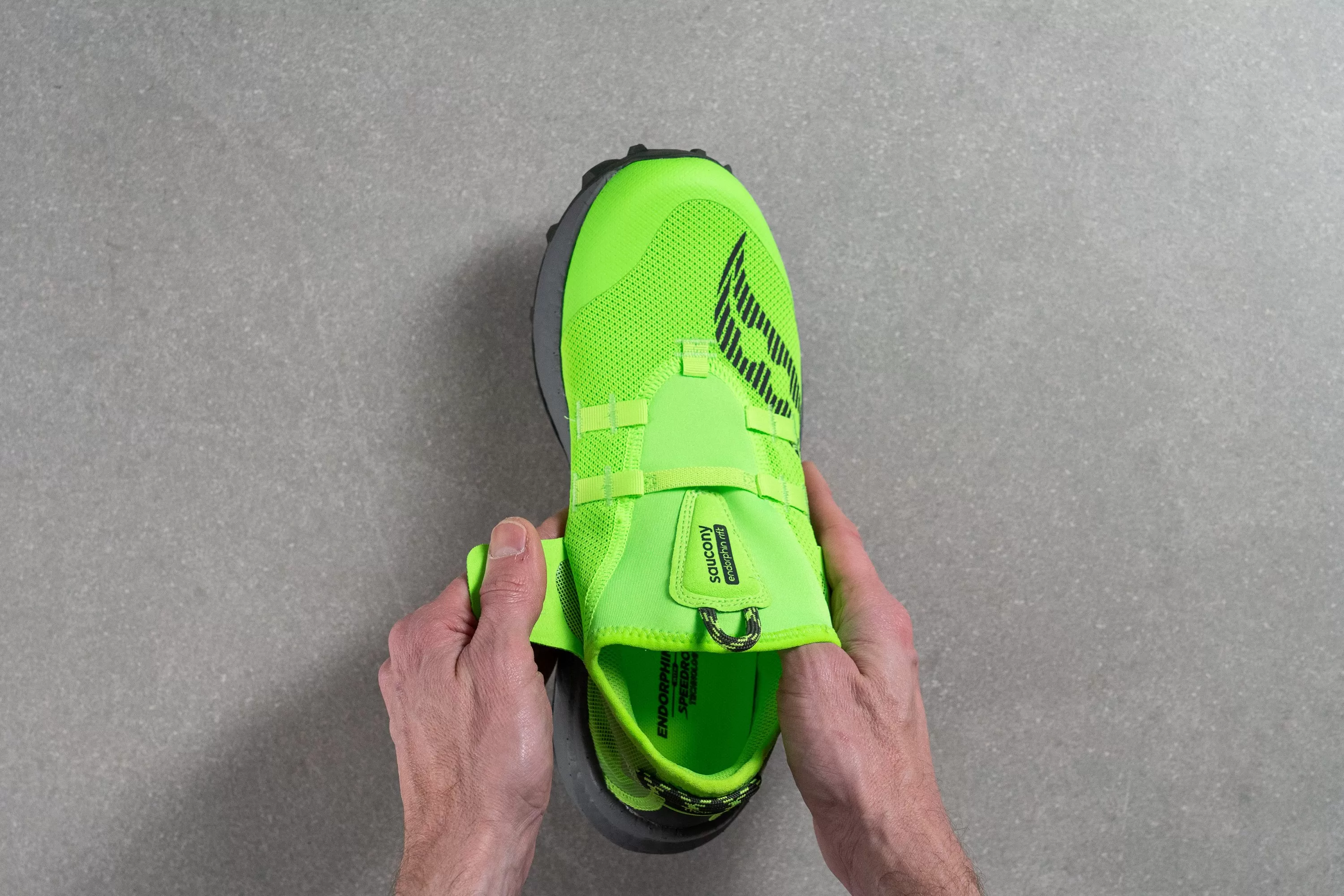 Saucony Endorphin Rift Tongue: gusset type