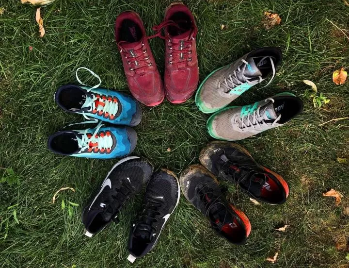 Trail running shoe rotation