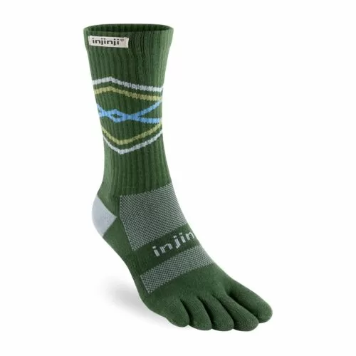"Vớ xỏ ngón Injinji TRAIL Midweight Crew - Forest"