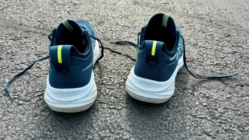 Asics Gel Nimbus 26 from the rear